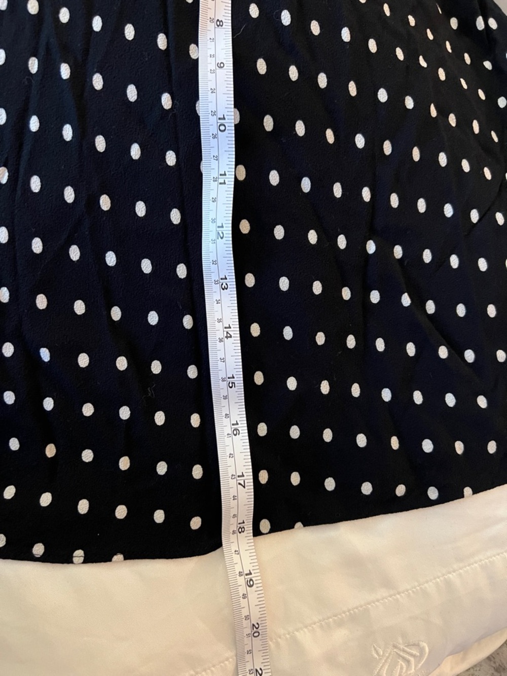 Madewell Black Polka Dot A-Line Skirt- size 2 - Picture 7 of 7